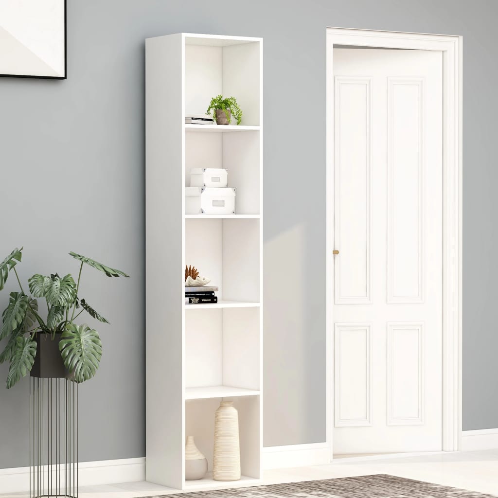 Bookcase White 40x30x189 cm Wood Material