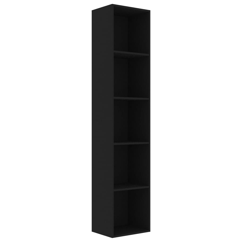 Bookshelf Black 40x30x189 cm Wood Material