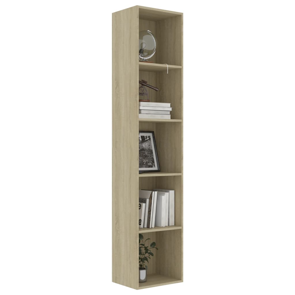 Bookshelf Sonoma Oak 40x30x189 cm Wood Material