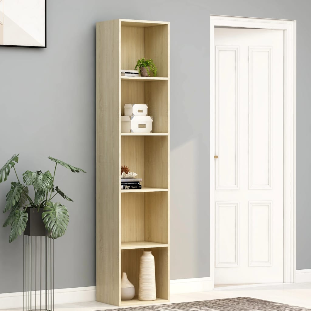 Bookshelf Sonoma Oak 40x30x189 cm Wood Material