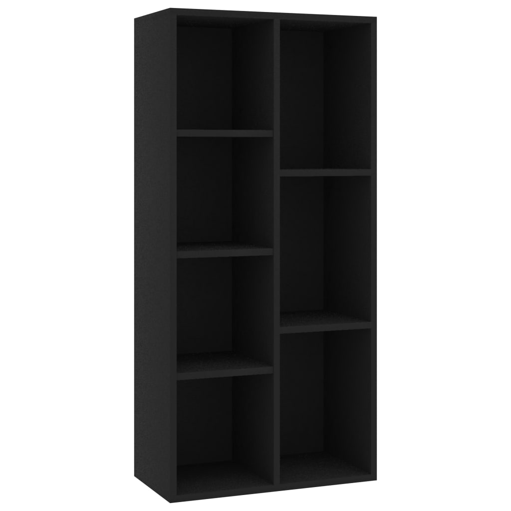 Bücherregal Schwarz 50x25x106 cm Holzwerkstoff