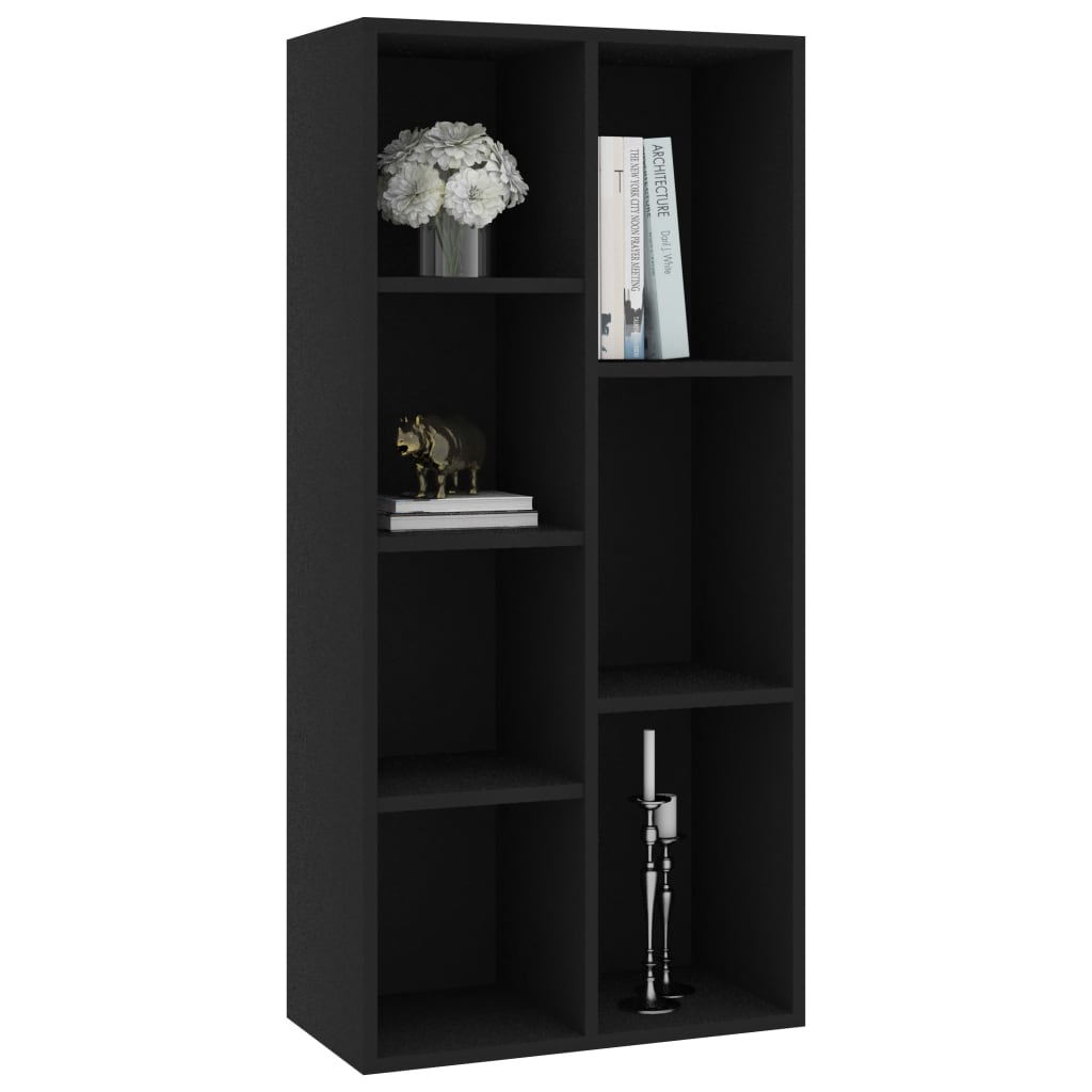 Bookshelf Black 50x25x106 cm Wood Material