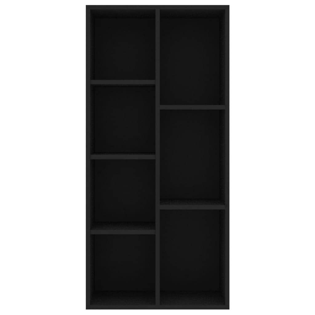 Bücherregal Schwarz 50x25x106 cm Holzwerkstoff