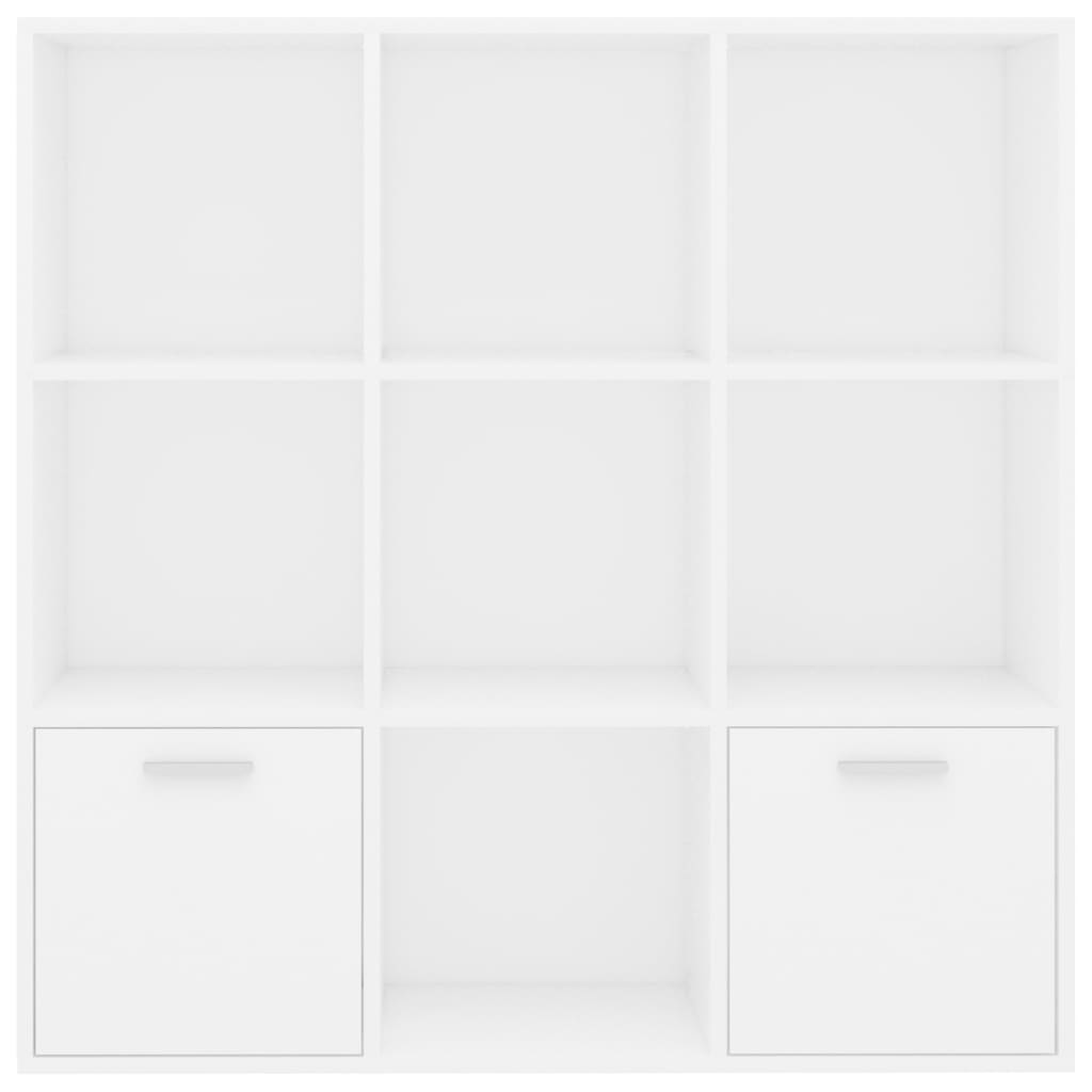 Bücherregal Weiß 98x30x98 cm Holzwerkstoff