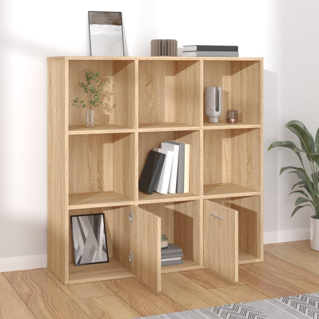 Bookshelf Sonoma Oak 98x30x98 cm Wood Material