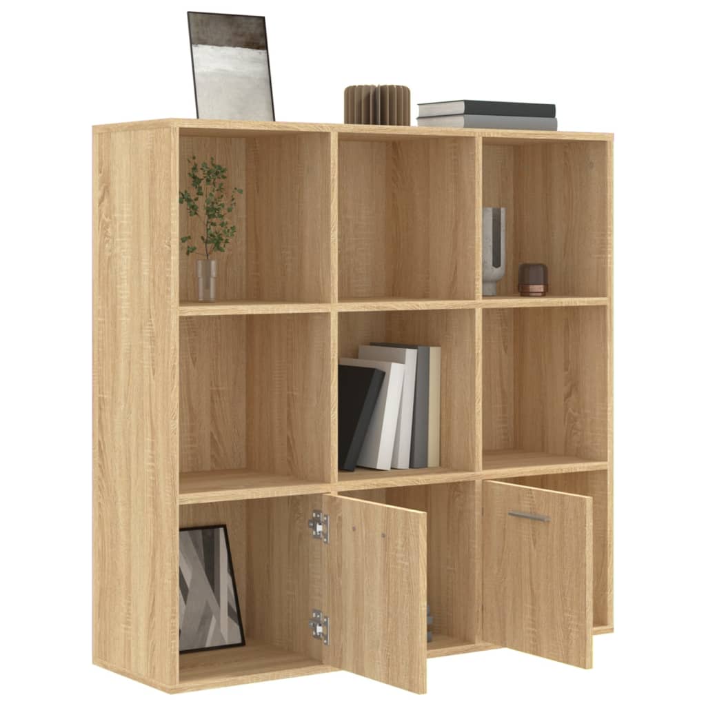 Bookshelf Sonoma Oak 98x30x98 cm Wood Material