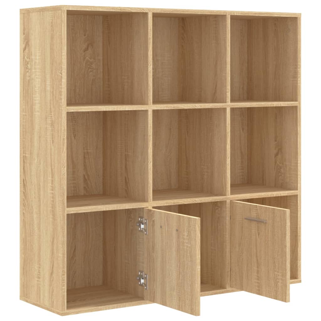 Bookshelf Sonoma Oak 98x30x98 cm Wood Material