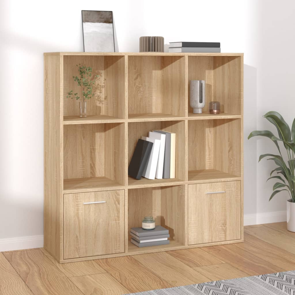 Bookshelf Sonoma Oak 98x30x98 cm Wood Material