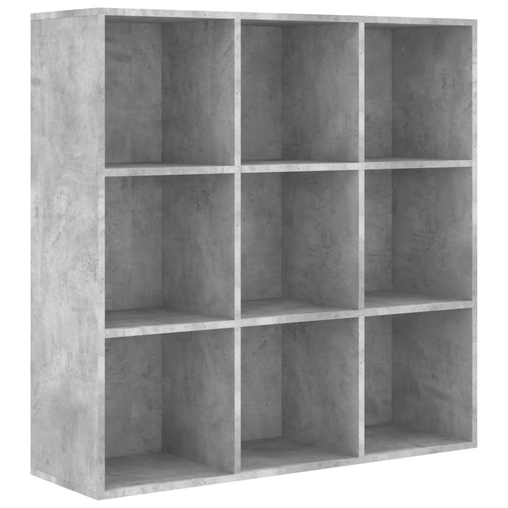 Bookshelf Concrete Grey 98x29x97.5 cm Wood Material