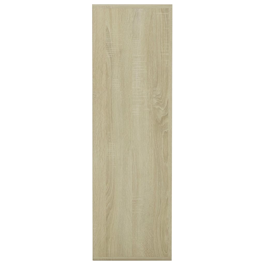 Bookcase White Sonoma Oak 98x29x97.5 cm Wood Material