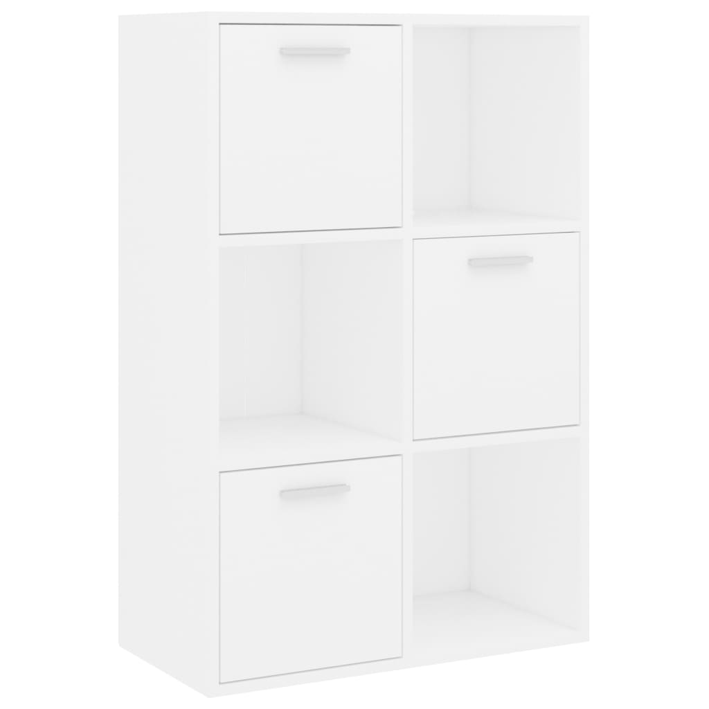 Storage Cabinet White 60x29.5x90 cm Wood Material