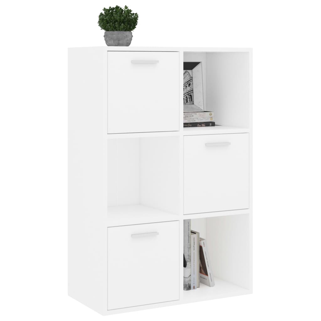 Storage Cabinet White 60x29.5x90 cm Wood Material