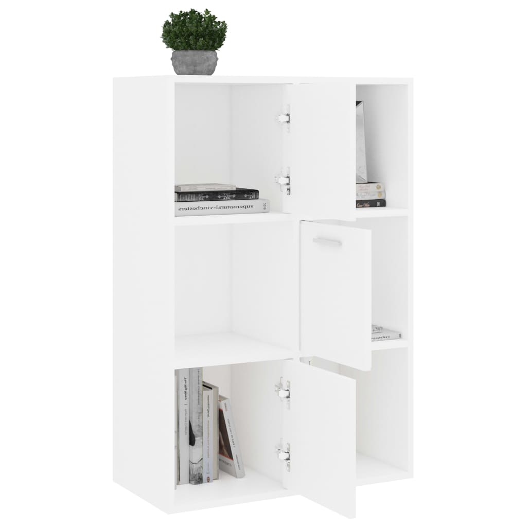 Storage Cabinet White 60x29.5x90 cm Wood Material