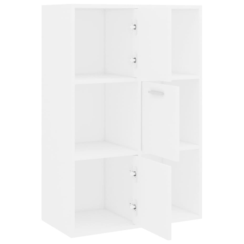 Storage Cabinet White 60x29.5x90 cm Wood Material