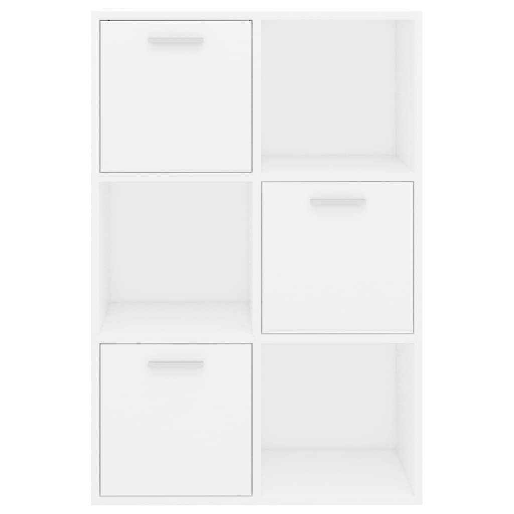 Storage Cabinet White 60x29.5x90 cm Wood Material