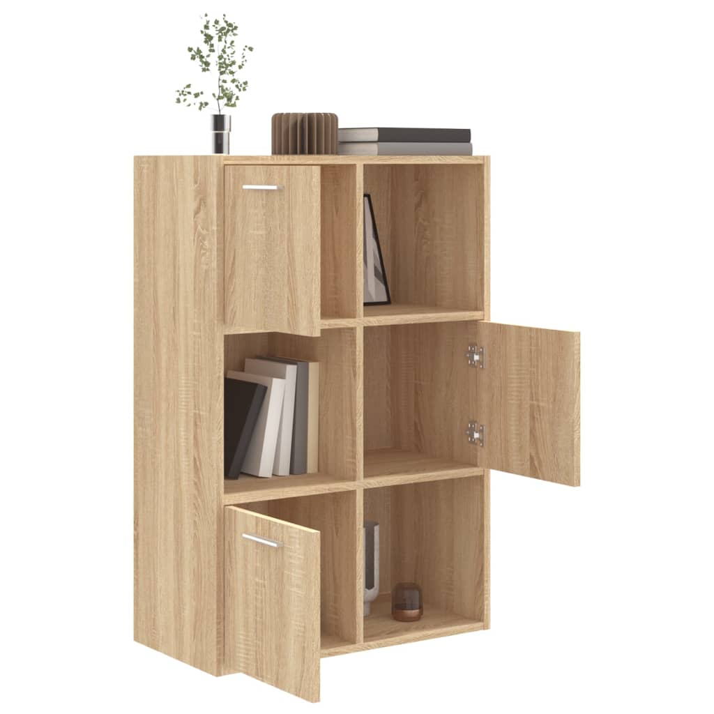 Storage Cabinet Sonoma Oak 60x29.5x90 cm Wood Material