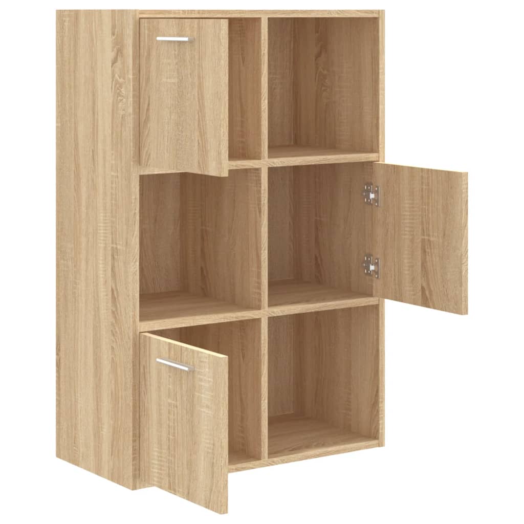 Storage Cabinet Sonoma Oak 60x29.5x90 cm Wood Material