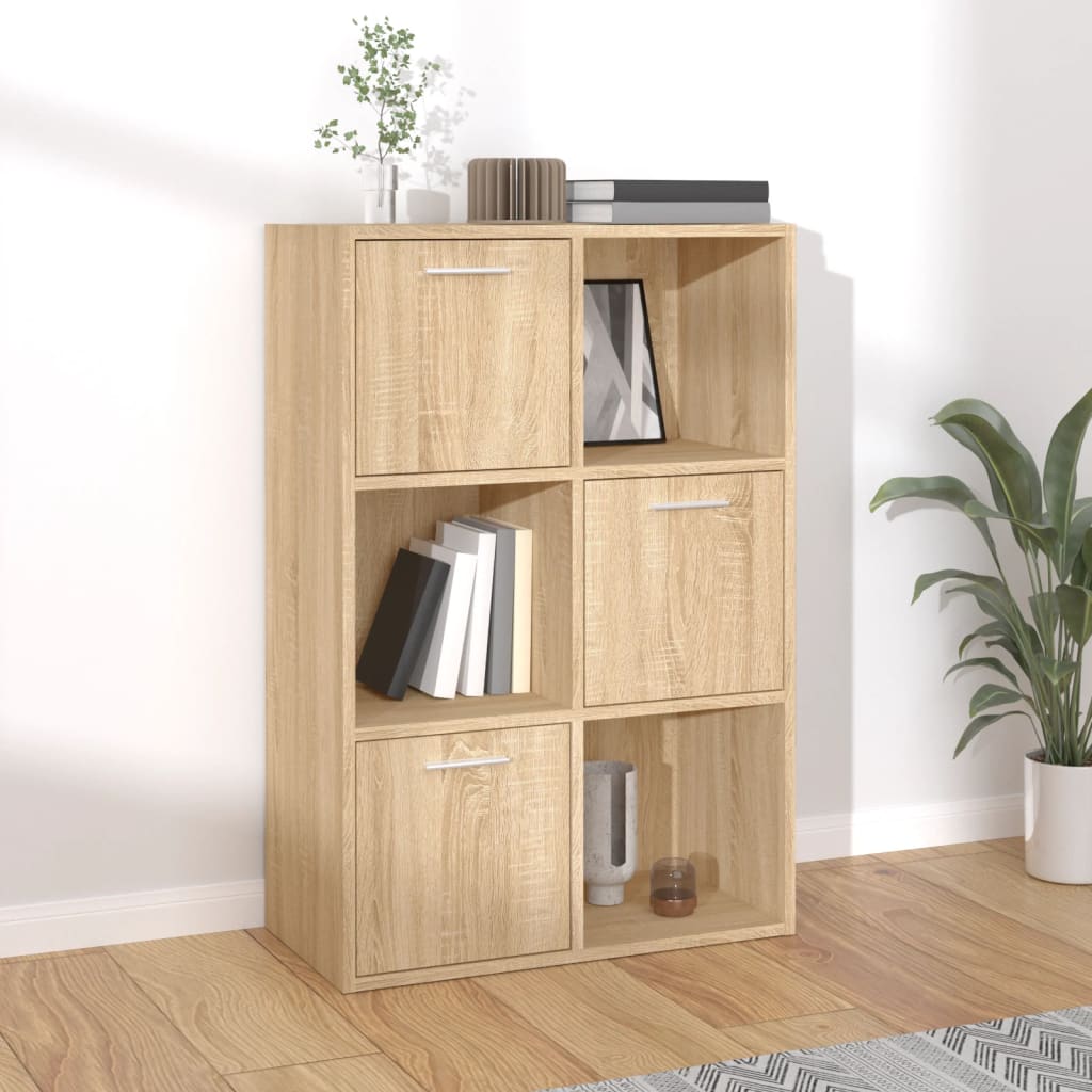 Storage Cabinet Sonoma Oak 60x29.5x90 cm Wood Material