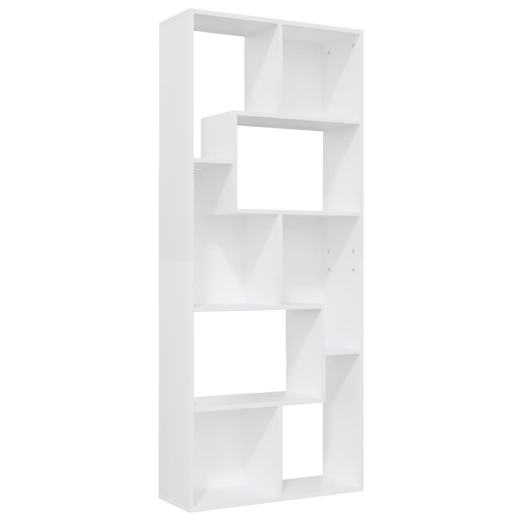 Bookcase White 67x24x161 cm Wood Material