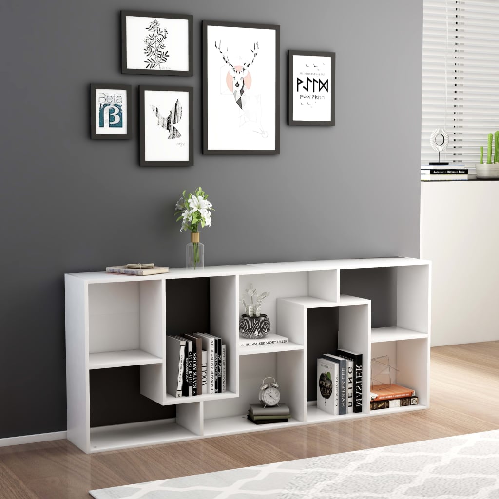 Bookcase White 67x24x161 cm Wood Material