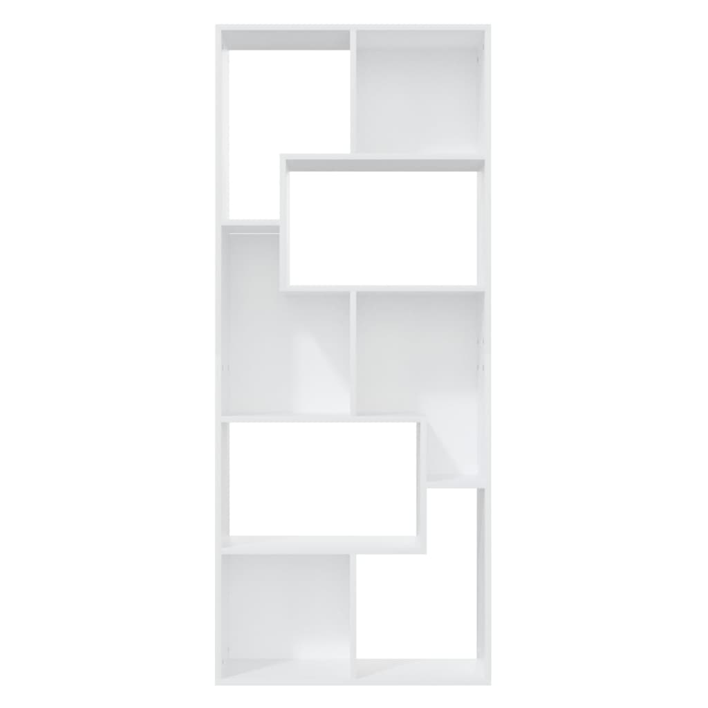 Bookcase White 67x24x161 cm Wood Material