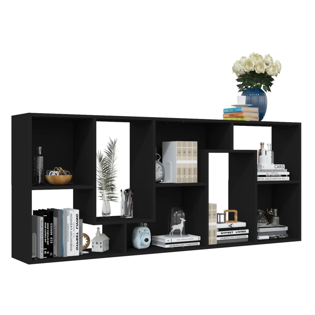 Bookshelf Black 67x24x161 cm Wood Material