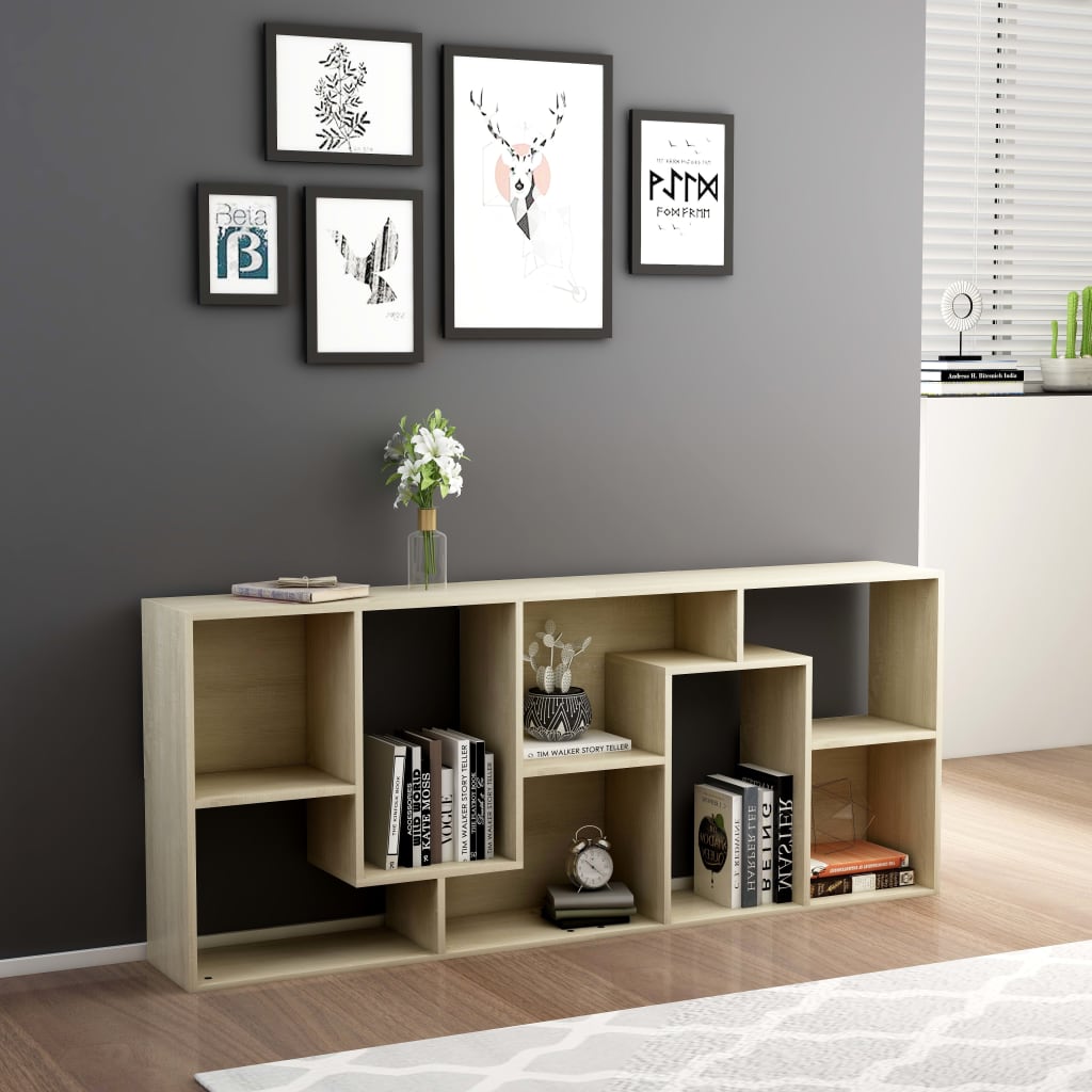 Bookshelf Sonoma Oak 67x24x161 cm Wood Material