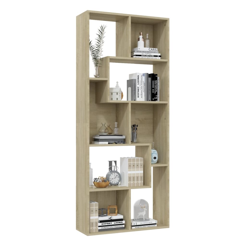 Bookshelf Sonoma Oak 67x24x161 cm Wood Material