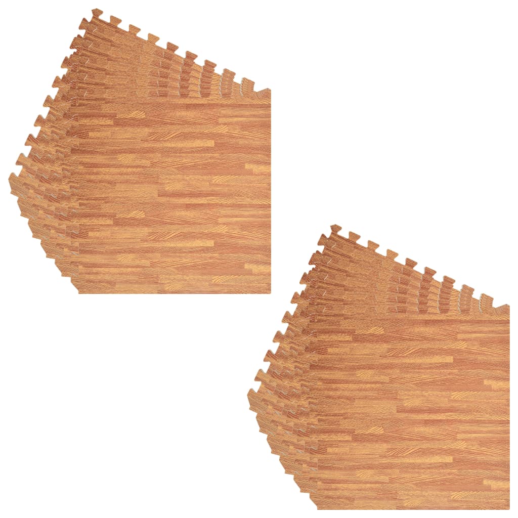 Floor mats 12 pcs. Wood grain 4.32 m² EVA foam