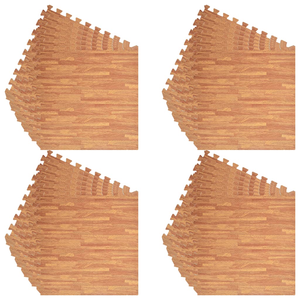 Floor mats 24 pcs. Wood grain 8.64 m² EVA foam