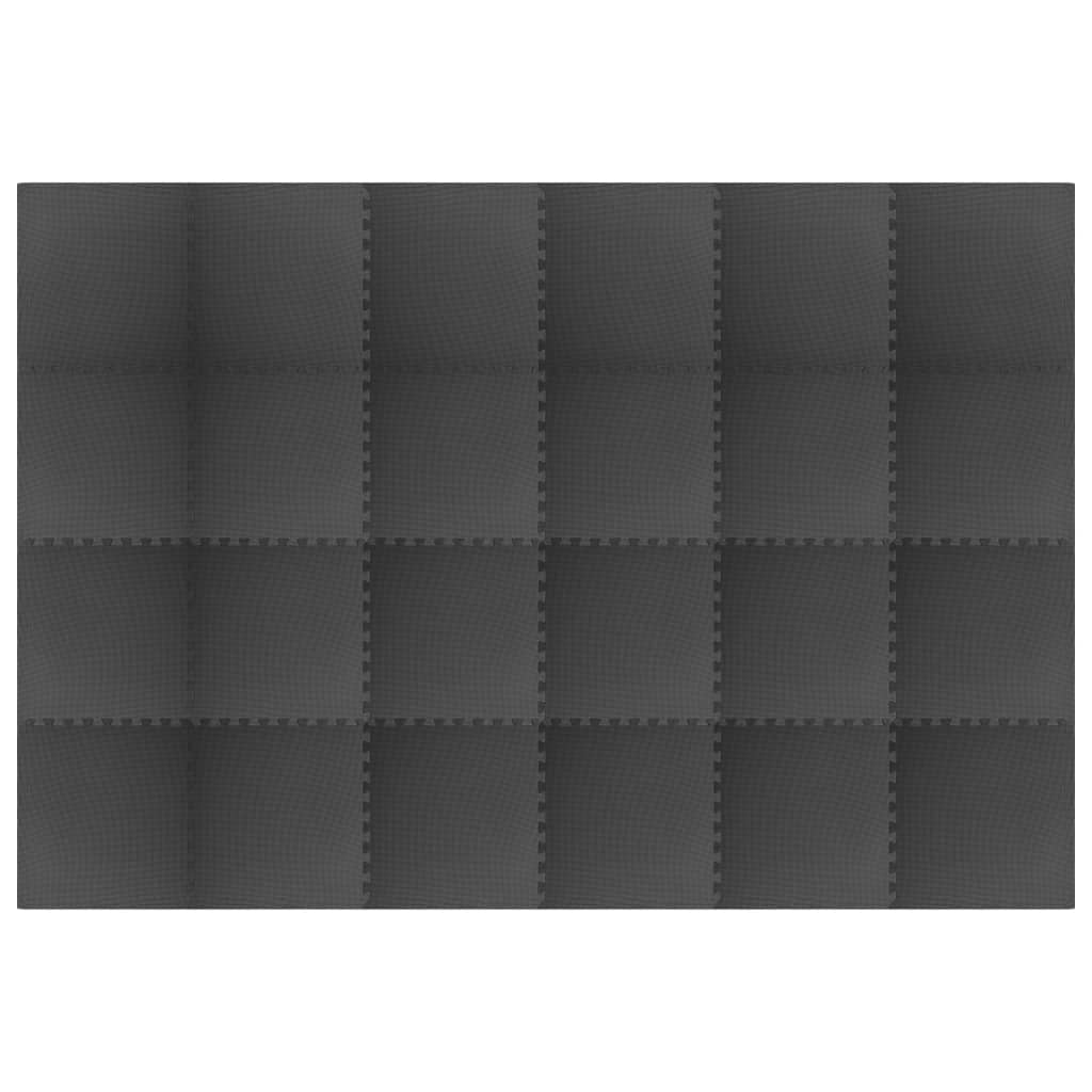 Floor mats 24 pcs. 8.64 m² EVA foam black