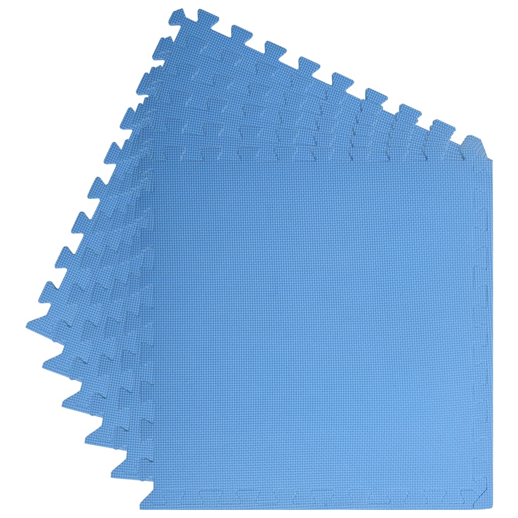 Floor mats 6 pcs. 2.16 m² EVA foam blue