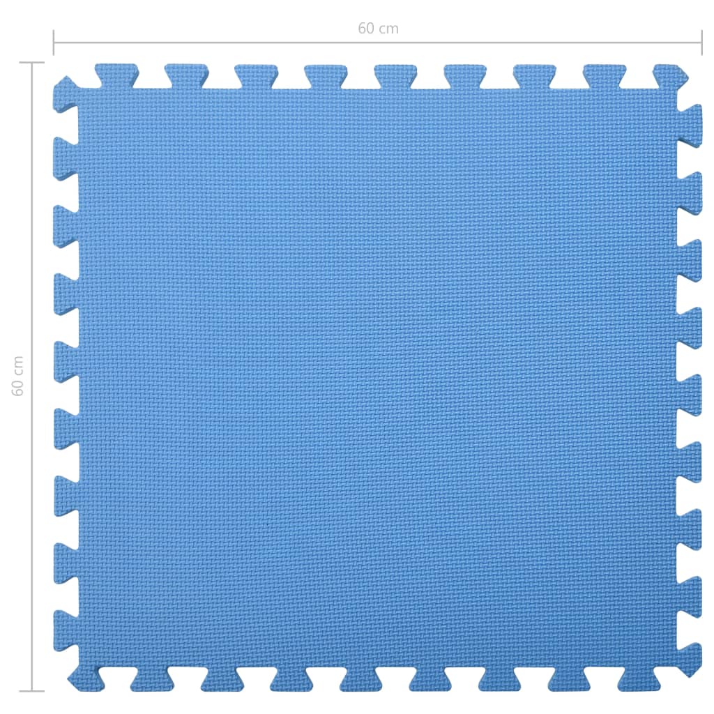 Floor mats 6 pcs. 2.16 m² EVA foam blue