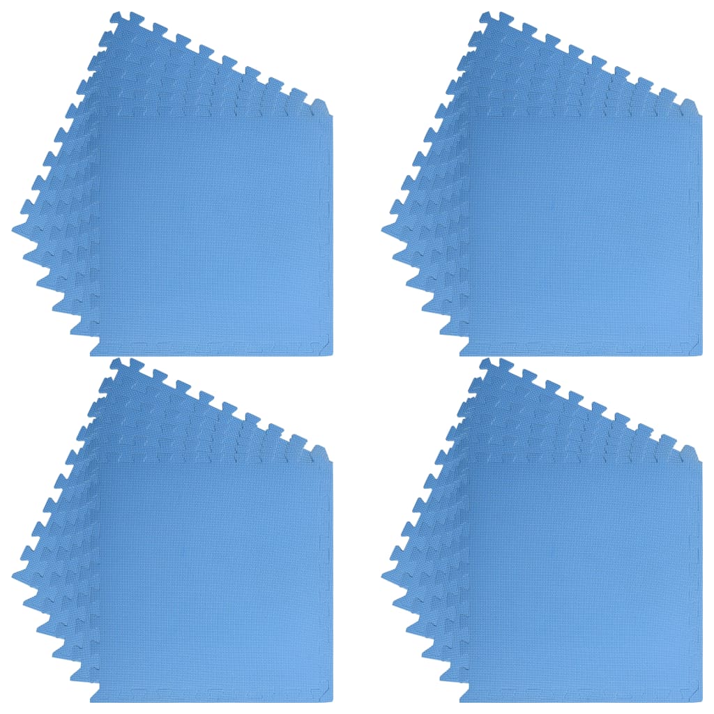 Floor mats 24 pcs. 8.64 m² EVA foam blue