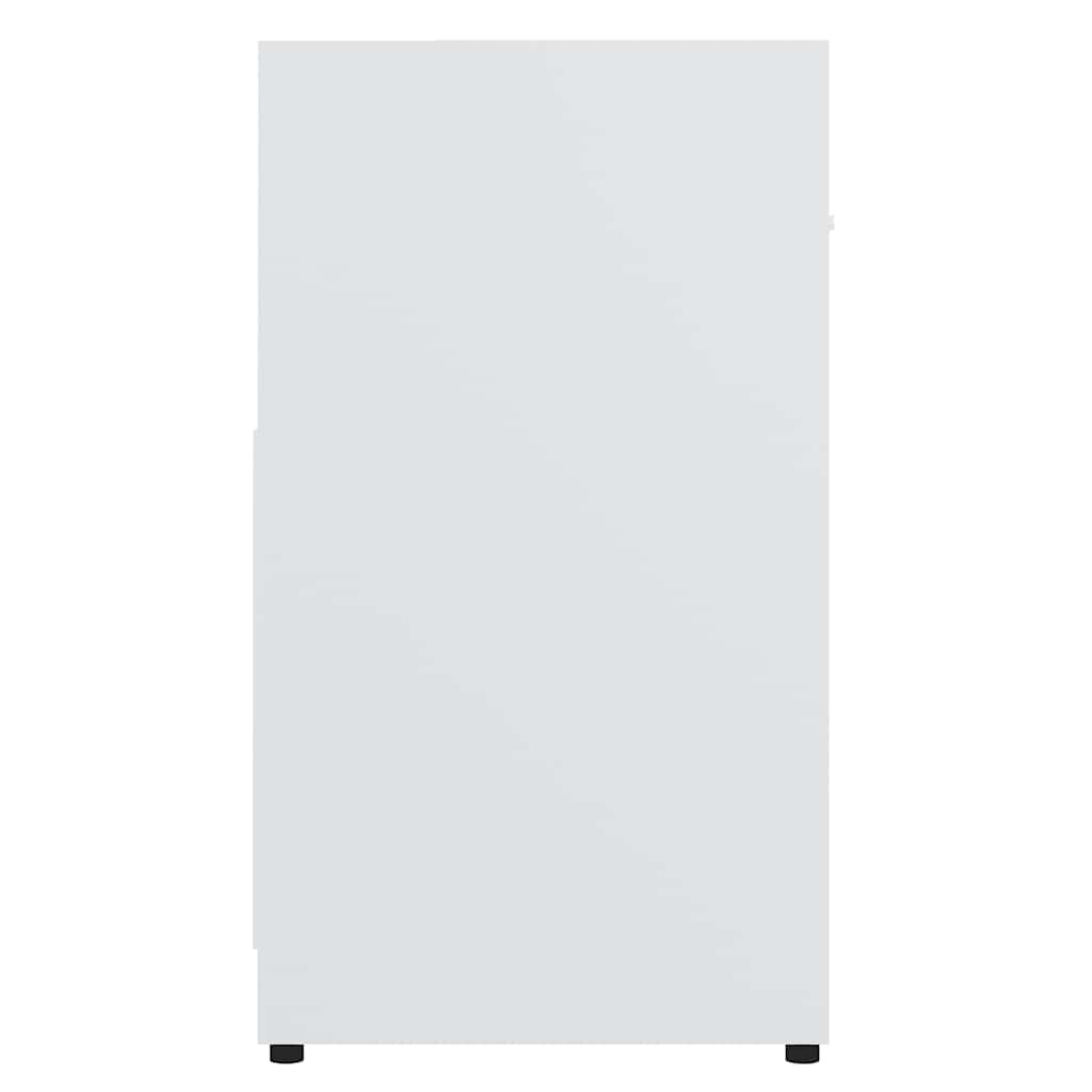 Bathroom Cabinet White 60x33x61 cm Wood Material