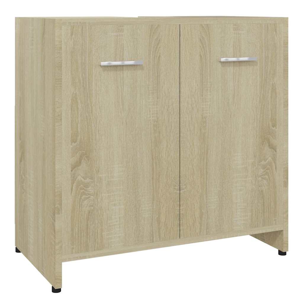 Badezimmerschrank Sonoma-Eiche 60x33x61 cm Holzwerkstoff