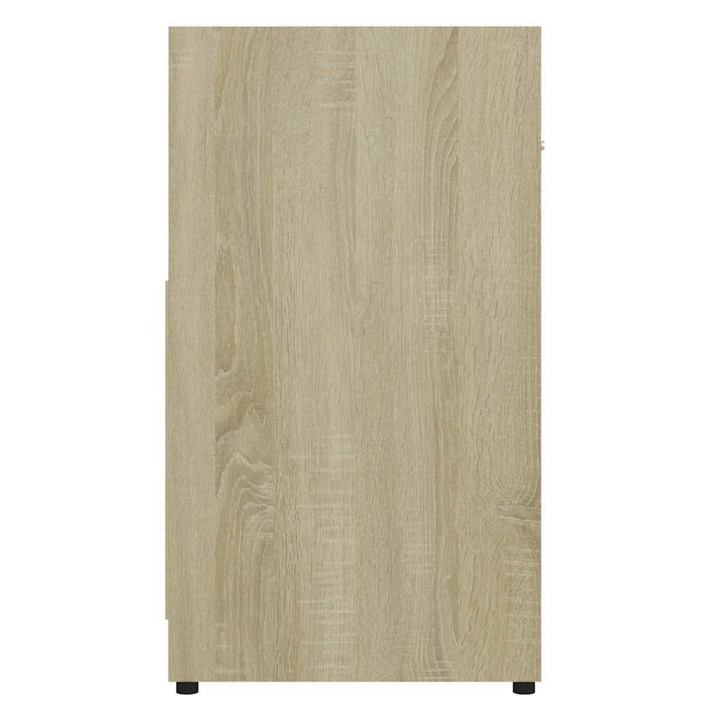 Bathroom Cabinet Sonoma Oak 60x33x61 cm Wood Material