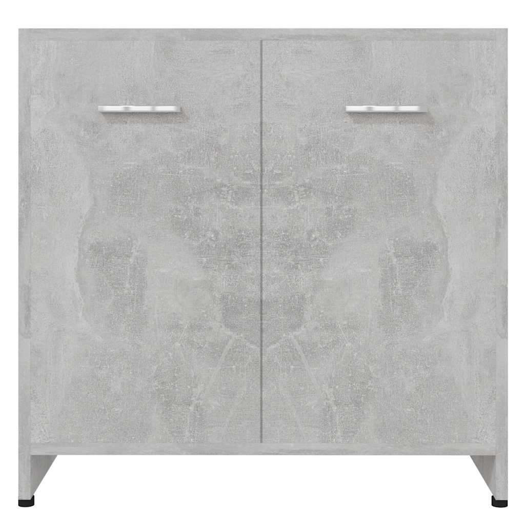 Bathroom Cabinet Concrete Grey 60x33x61 cm Wood Material