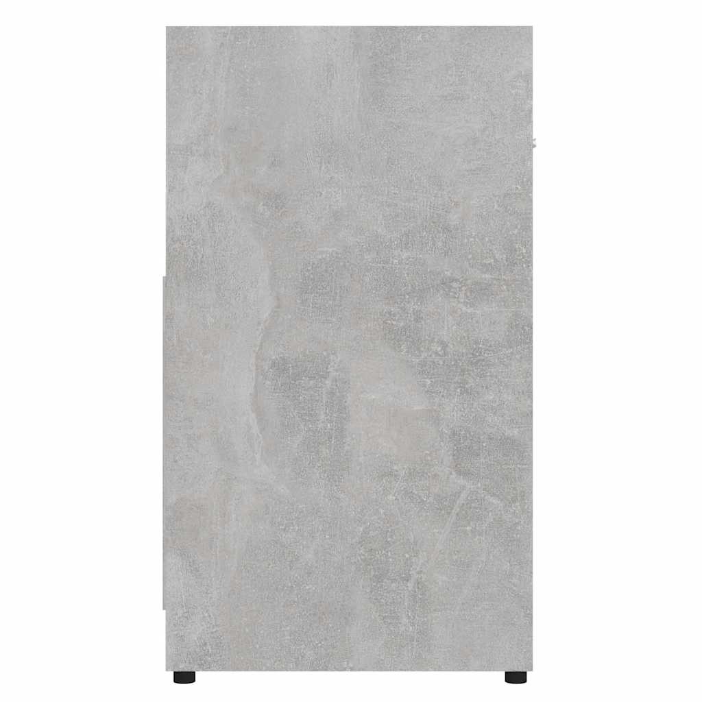 Bathroom Cabinet Concrete Grey 60x33x61 cm Wood Material