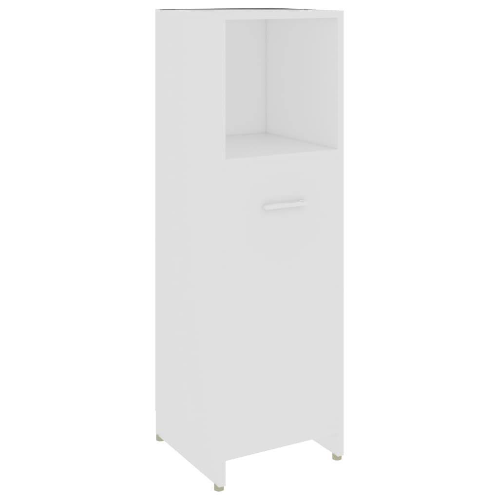 Bathroom Cabinet White 30x30x95 cm Wood Material