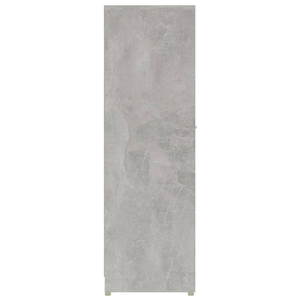 Bathroom Cabinet Concrete Grey 30x30x95 cm Wood Material