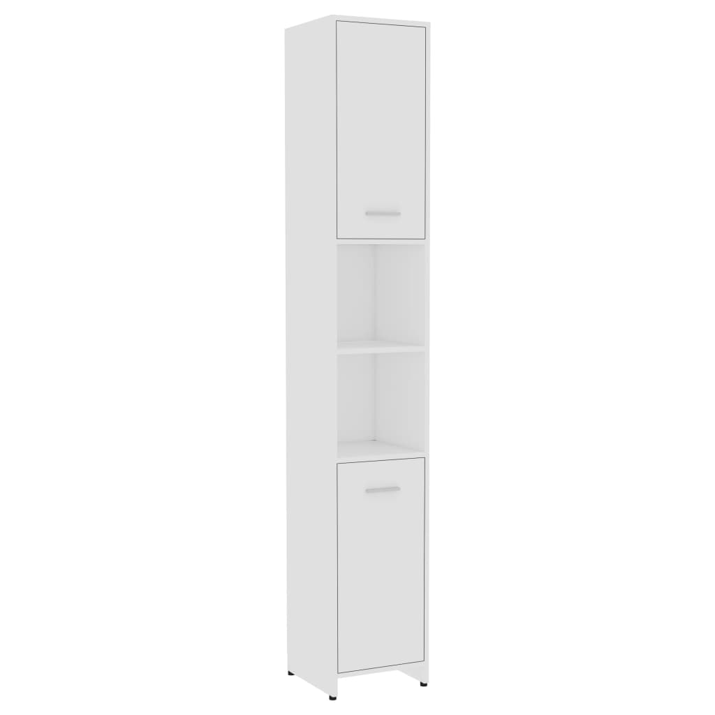 Bathroom Cabinet White 30x30x183.5 cm Wood Material