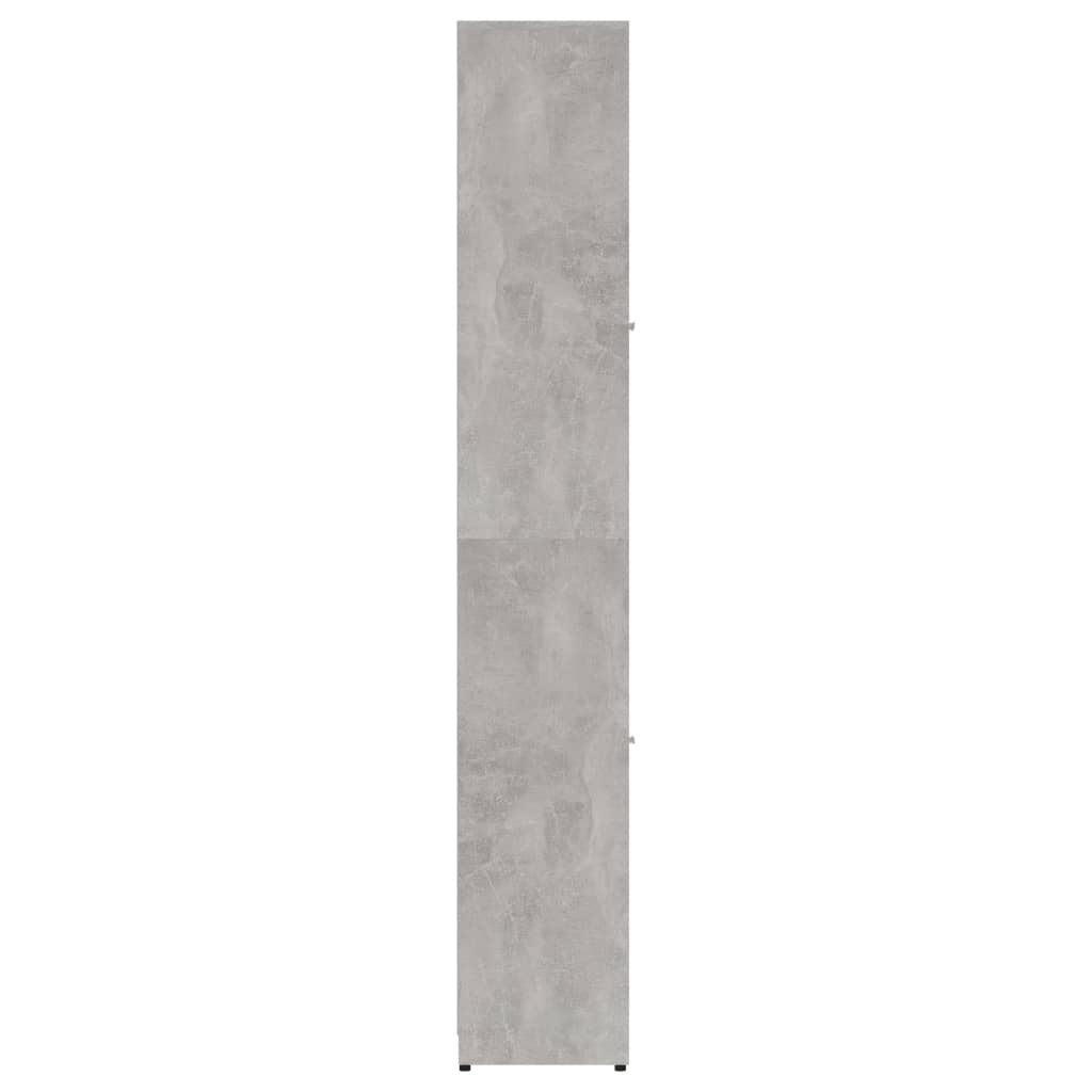 Bathroom Cabinet Concrete Grey 30x30x183.5 cm Wood Material