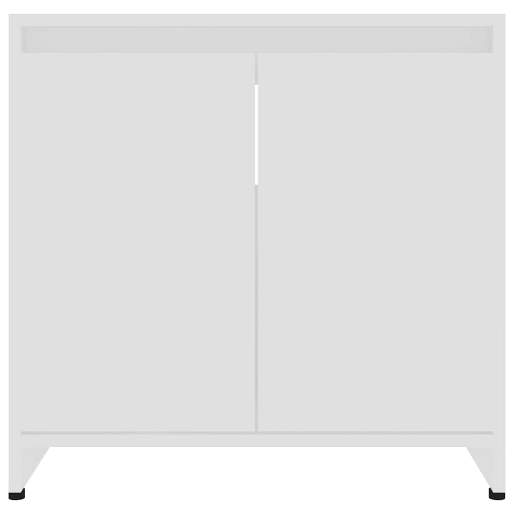 Bathroom Cabinet White 60x33x61 cm Wood Material