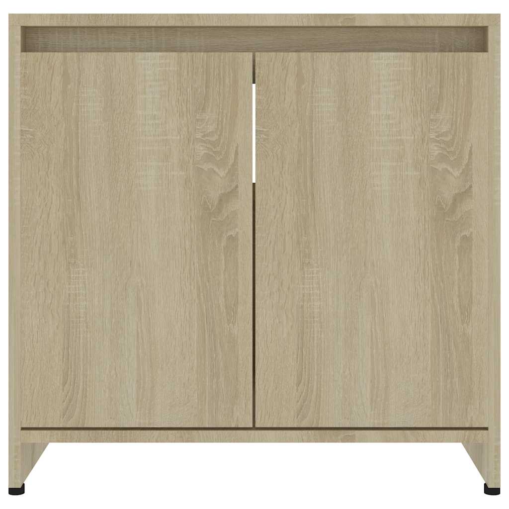 Bathroom Cabinet Sonoma Oak 60x33x61 cm Wood Material