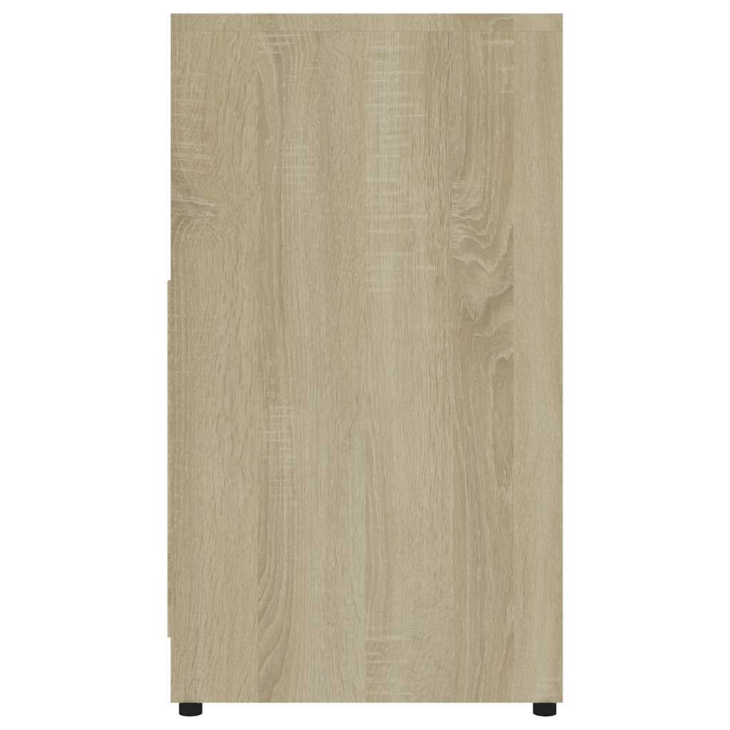 Bathroom Cabinet Sonoma Oak 60x33x61 cm Wood Material