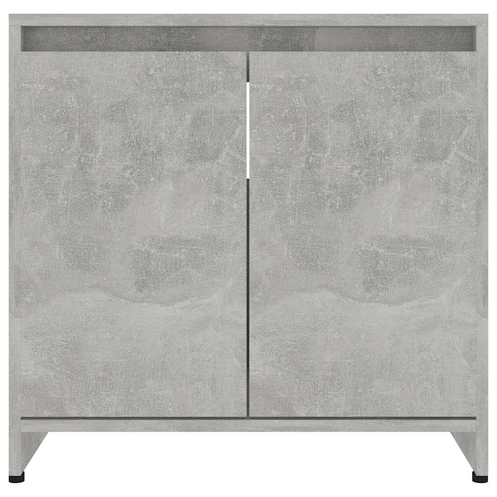 Bathroom Cabinet Concrete Grey 60x33x61 cm Wood Material