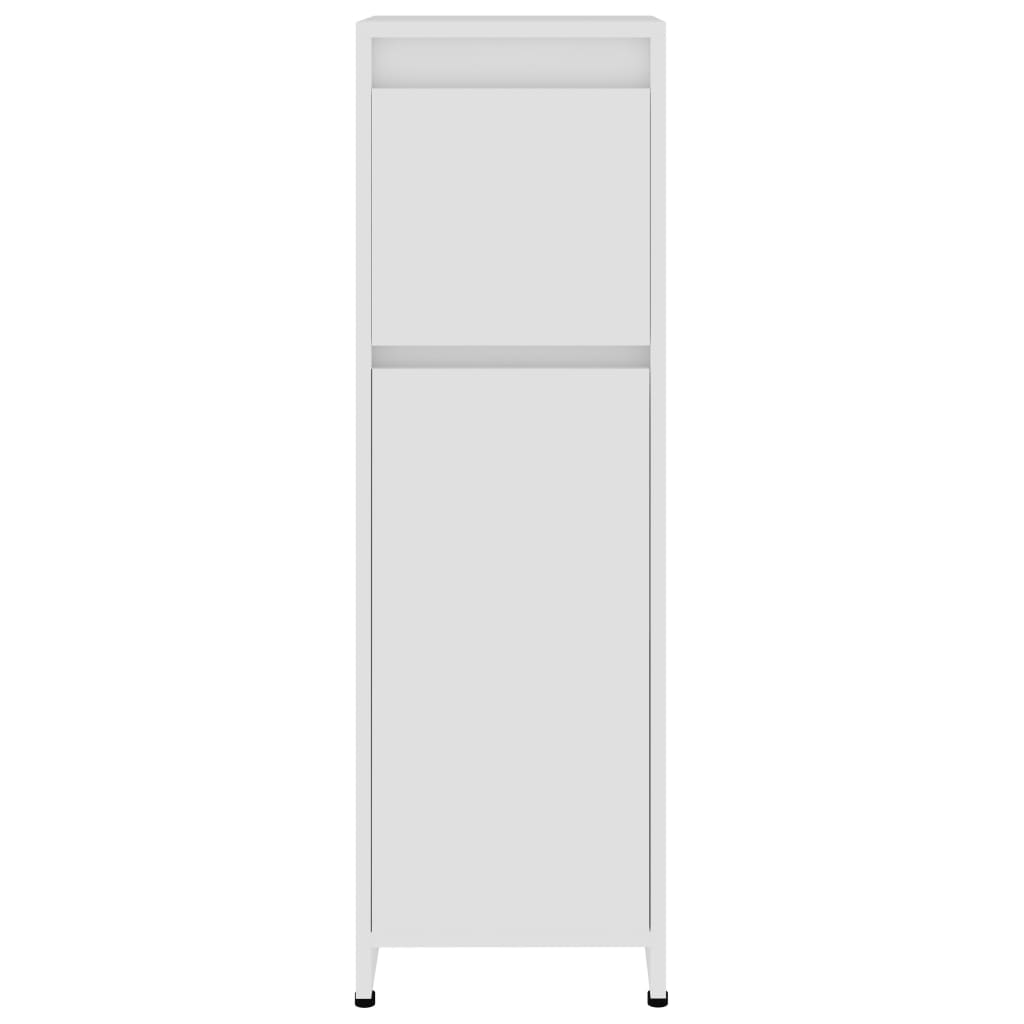 Bathroom Cabinet White 30x30x95 cm Wood Material