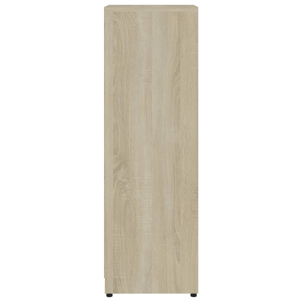 Bathroom Cabinet Sonoma Oak 30x30x95 cm Wood Material