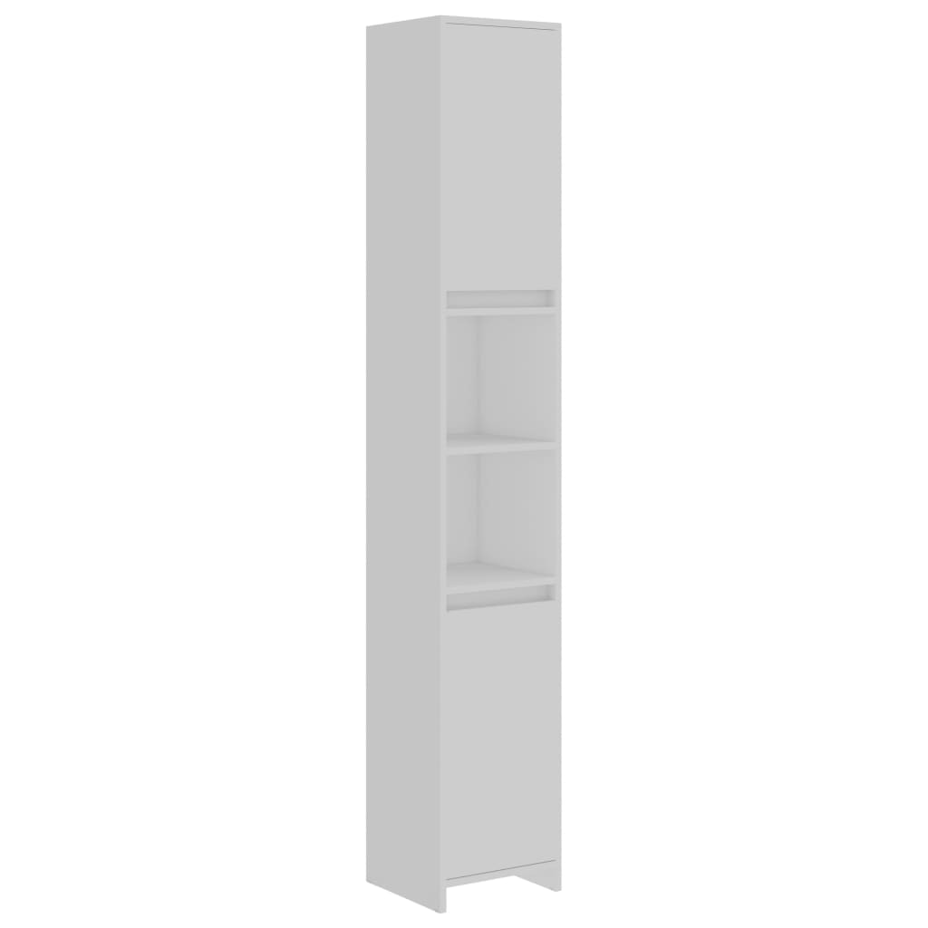 Bathroom Cabinet White 30x30x183.5 cm Wood Material